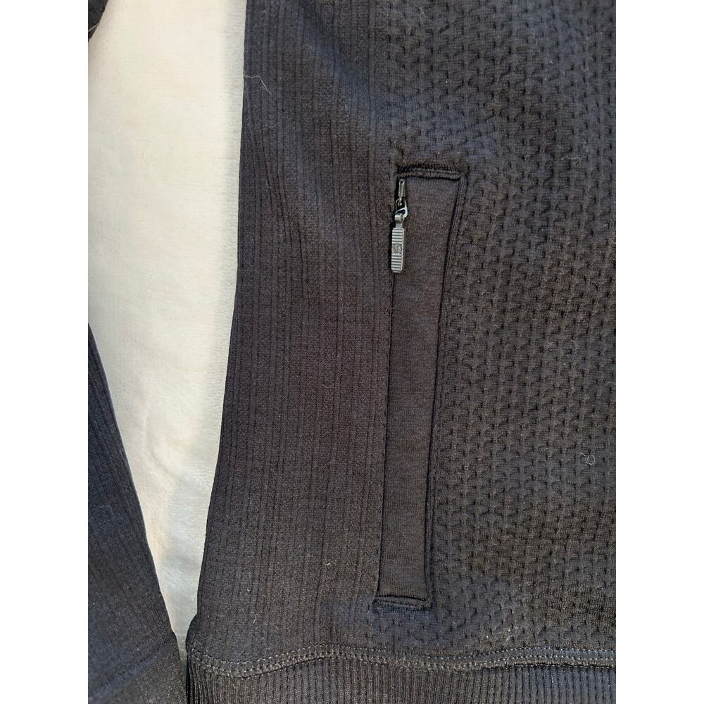 Lululemon Women's Black Wool Blend Quarter Zip Size 4 - Picture 2 of 7